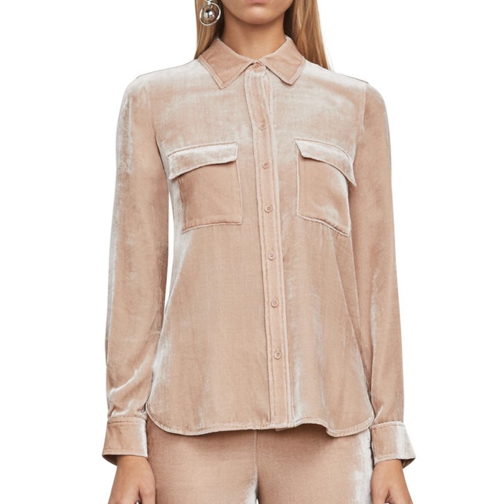 BCBGMAXAZARIA velvet matching set